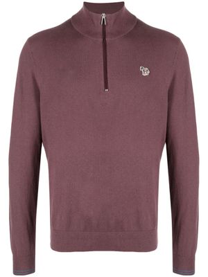 PS Paul Smith sweat à col zippé - Marron
