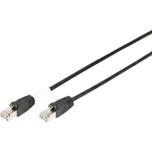 Digitus DK-1644-020/BL-OD RJ45 Netwerkkabel, patchkabel CAT 6 S/FTP 2.00 m Zwart UV-bestendig, Verdraaide paren 1 stuk(s)