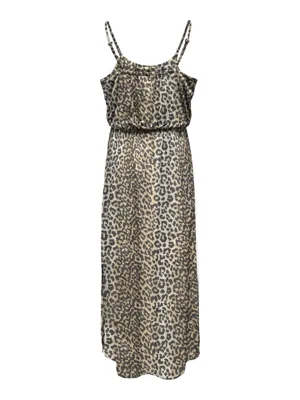 Kids ONLY zomer maxi jurk meisjes - grijs - Kogscarlet-winner