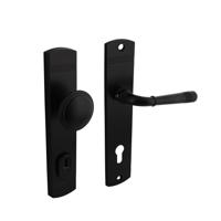 Intersteel voordeurbeslag Helena PC92mm met kerntrekbeveiliging - mat zwart Intersteel voordeurbeslag Helena PC92mm met kerntrekbeveiliging - mat zwart