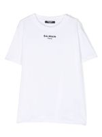 Balmain Kids t-shirt en coton à logo imprimé - Blanc - thumbnail