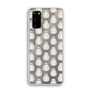Uilen: Samsung Galaxy S20 Transparant Hoesje