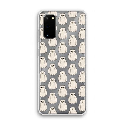 Uilen: Samsung Galaxy S20 Transparant Hoesje