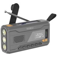 Reflexion TRA562DAB Noodradio DAB, VHF (FM) FM, Noodradio, Bluetooth Handslinger, Powerbankfunctie, Zaklamp, Oplaadbaar, Zonnepaneel, Spatwaterbestendig Grijs - thumbnail