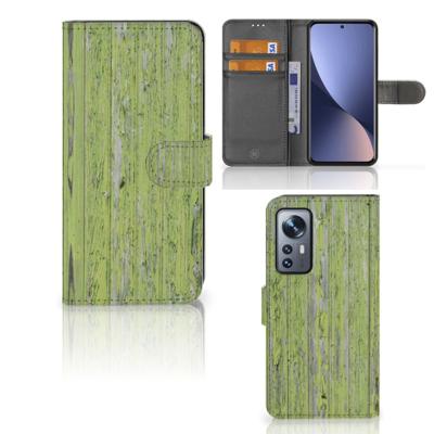 Xiaomi 12 | 12X | Book Style Case | Green Wood