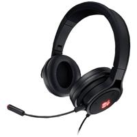 CHERRY JA-2200-2 On Ear headset Gamen Kabel 7.1 Surround Zwart Microfoon uitschakelbaar (mute), Volumeregeling, Vouwbaar