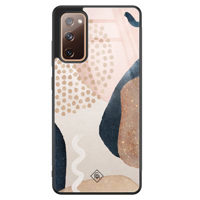 Samsung Galaxy S20 FE glazen hardcase - Abstract dots