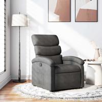 Fauteuil verstelbaar stof donkergrijs - thumbnail