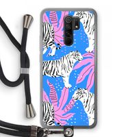Tijger: Xiaomi Redmi 9 Transparant Hoesje met koord