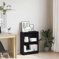 Boekenkast Zwart 60 x 24 x 76 cm Bewerkt hout