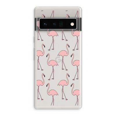 Anything Flamingoes: Google Pixel 6 Pro Transparant Hoesje