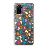 Kleurrijke katten: Xiaomi Redmi Note 10 Pro Transparant Hoesje