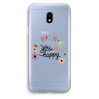 Happy days: Samsung Galaxy J3 (2017) Transparant Hoesje - thumbnail