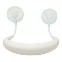 Creatieve mini opknoping nek type fan outdoor LED fan (wit)