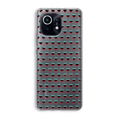 Hartjes: Xiaomi Mi 11 Transparant Hoesje