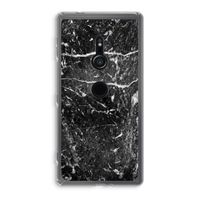 Zwart marmer: Sony Xperia XZ2 Transparant Hoesje