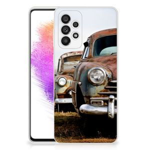 Samsung Galaxy A73 5G Siliconen Hoesje met foto Vintage Auto