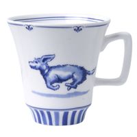 Koffiemok Teckel Nhaan 145 ml Heinen Delfts Blauw Janny van der Heijden Souvenir