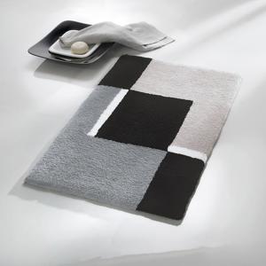 Kleine Wolke Kleine Wolke Badmat Dakota Platinum 55x65 cm grijs en zwart