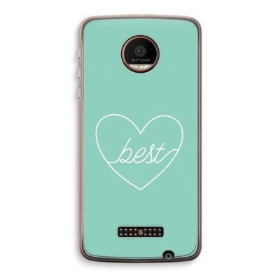 Best heart pastel: Motorola Moto Z Force Transparant Hoesje