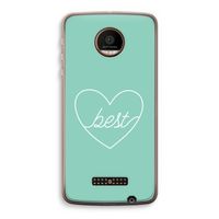Best heart pastel: Motorola Moto Z Force Transparant Hoesje