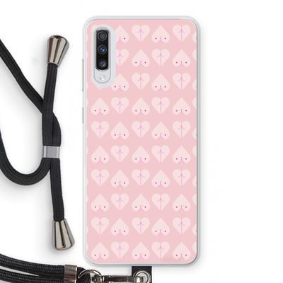 Ass 'n Titties: Samsung Galaxy A70 Transparant Hoesje met koord