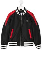 Philipp Plein Junior veste bomber Rock à logo - Noir - thumbnail