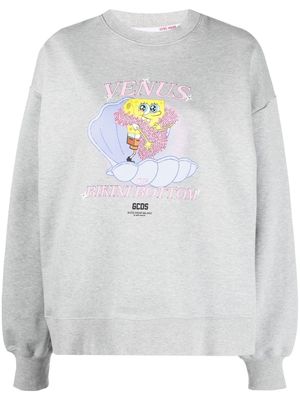 GCDS sweat à imprimé graphique - Gris