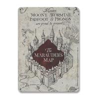 Harry Potter Tin Sign Marauders Map 15 X 21 Cm