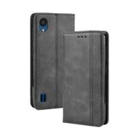 Magnetische Buckle retro Crazy Horse textuur horizontale Flip lederen case voor ZTE Blade A5 (2019) met houder & kaartsleuven & fotolijstjes (zwart)