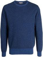 N.Peal pull Oxford en maille ajourée - Bleu