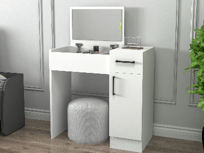 Make-up tafel INCATO 2 deuren 1 lade wit
