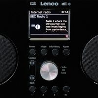 Lenco PIR-645BK radio Draagbaar Digitaal Zwart - thumbnail