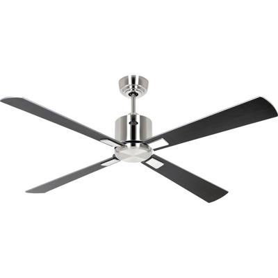 CasaFan ECO NEO III 132 BN-WN/SI WiFi Flügel Wenge/silber Plafondventilator Chroom (geborsteld) Met afstandsbediening, Timer, Met wintermodus, Bediening via App