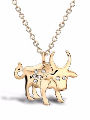 Pragnell collier en or 18ct à pendentif Ox serti de diamants