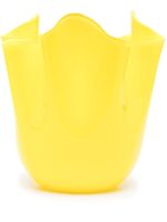 Venini vase en verre Fazzoletto (24 cm) - Jaune - thumbnail