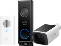 Eufy Video Doorbell E340 met Chime + Eufy Solocam S220 Solar