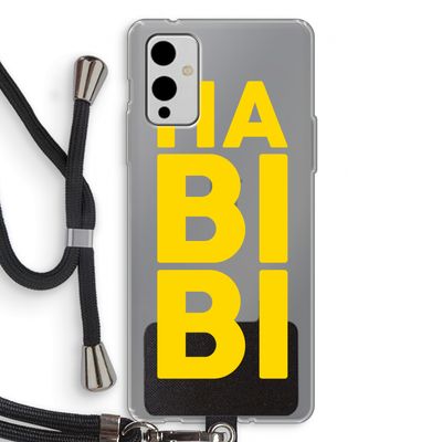 Habibi Blue: OnePlus 9 Transparant Hoesje met koord