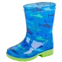 Regenlaarzen - blauw - met haaien - voor kinderen - kinderlaarzen - rubberen laarzen