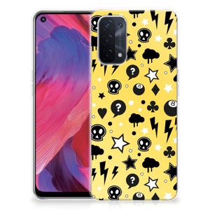 Silicone Back Case OPPO A74 5G | A54 5G Punk Geel