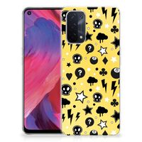 Silicone Back Case OPPO A74 5G | A54 5G Punk Geel