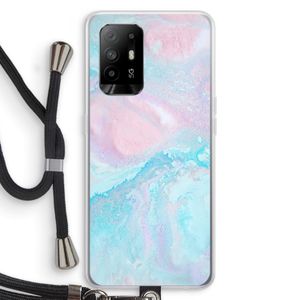 Fantasie pastel: Oppo A95 5G Transparant Hoesje met koord