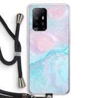 Fantasie pastel: Oppo A95 5G Transparant Hoesje met koord