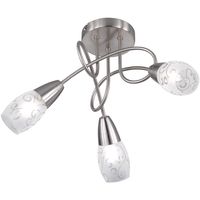 LED Plafondspot - Plafondverlichting - Trion Kalora - E14 Fitting - Rond - Mat Nikkel - Aluminium