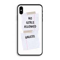 No Girls Allowed Unless: iPhone X Biologisch afbreekbaar hoesje