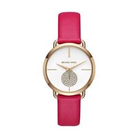 Horlogeband Michael Kors MK2710 Leder Roze 16mm