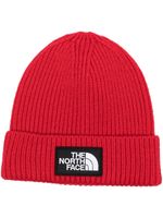 The North Face bonnet nervuré à patch logo Box - Rouge - thumbnail