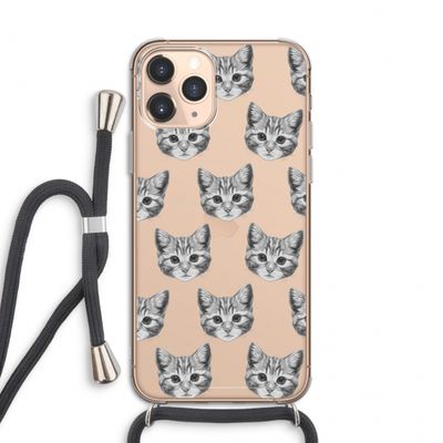 Kitten: iPhone 11 Pro Transparant Hoesje met koord