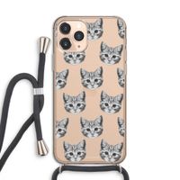 Kitten: iPhone 11 Pro Transparant Hoesje met koord