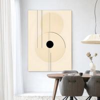 Urban Cotton Wandkleed 'Osaka' 80 x 110cm in Frame - black